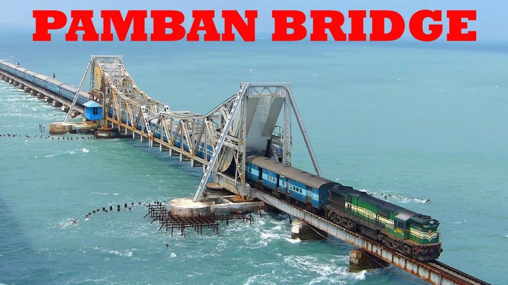 Train on Sea! RAMESWARAM PAMBAN BRIDGE!! Dangerous Railway Bridge!