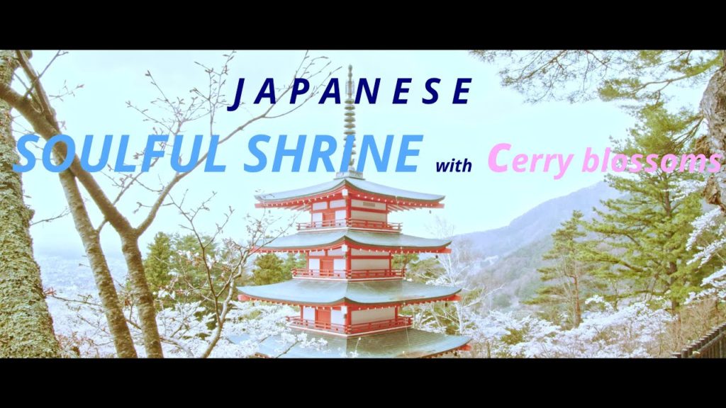 Proud Japanese shrine with Cherry Blossoms Arakurayama Park.Subashiri Shrine. 新倉山浅間公園 須走浅間神社 桜 Proud Japanese shrine with Cherry Blossoms Arakurayama Park.Subashiri Shrine. 新倉山浅間公園 須走浅間神社 桜