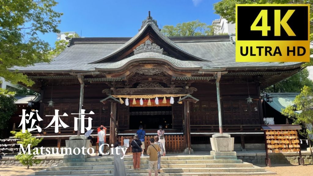 Nagano, Matsumoto City Japan Walking Tour [4K HDR]