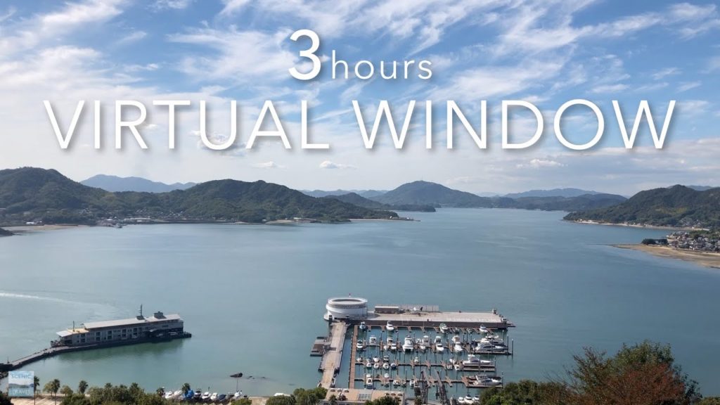 No Ad | No Music | 3 Hour Spectacular Sea View Calm Marina in Japan | Nature Sound Ambience / 尾道の海