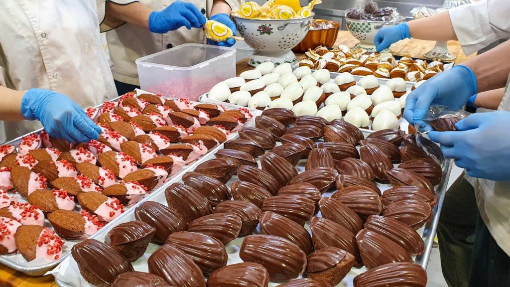 How to Make Madeleine & Lemon Cake - Korean Street Food