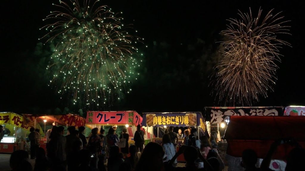 Japan. Aomori Nebuta Firework 青森ねぶた祭最終日花火大会 2017.08.07