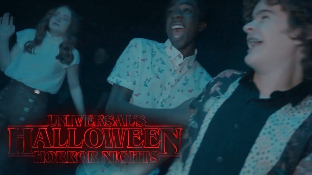 Stranger Things Cast Checks Out Their Maze at Halloween Horror Nights VIDEO MAY TRIGGER SEIZURES Stranger Things Cast Checks Out Their Maze at Halloween Horror Nights *VIDEO MAY TRIGGER SEIZURES*