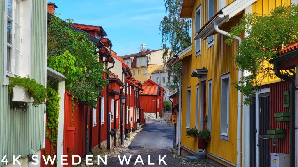 4K Sweden Walk - Picturesque Strängnäs, Summer Sunset Walk