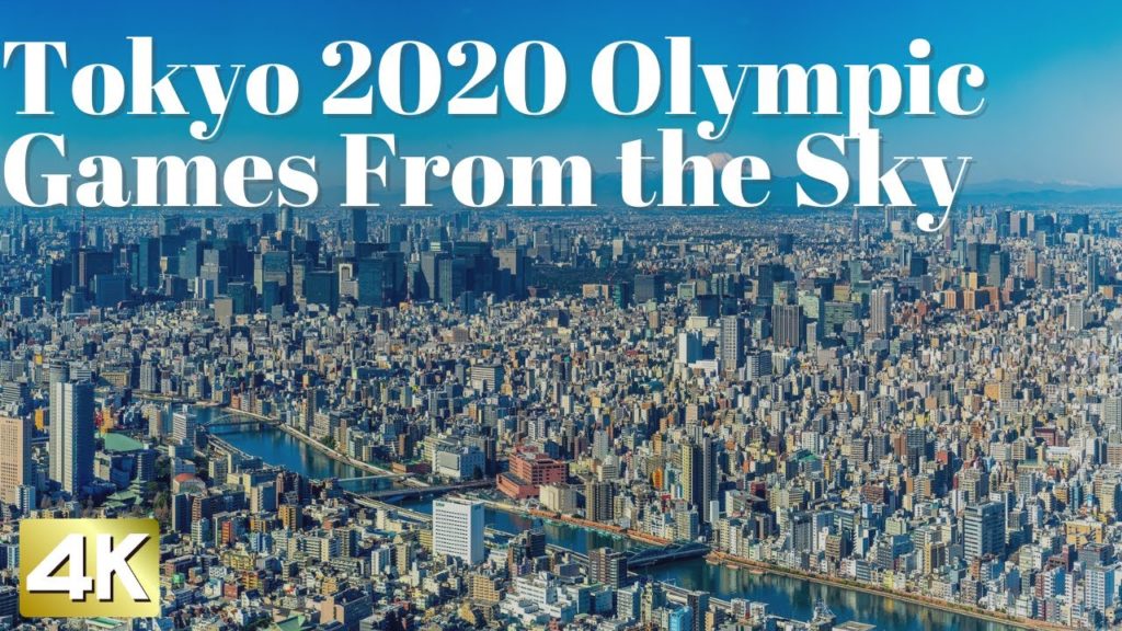 Tokyo Olympic Games Arena Stadium and city tour from the sky #Tokyo2020