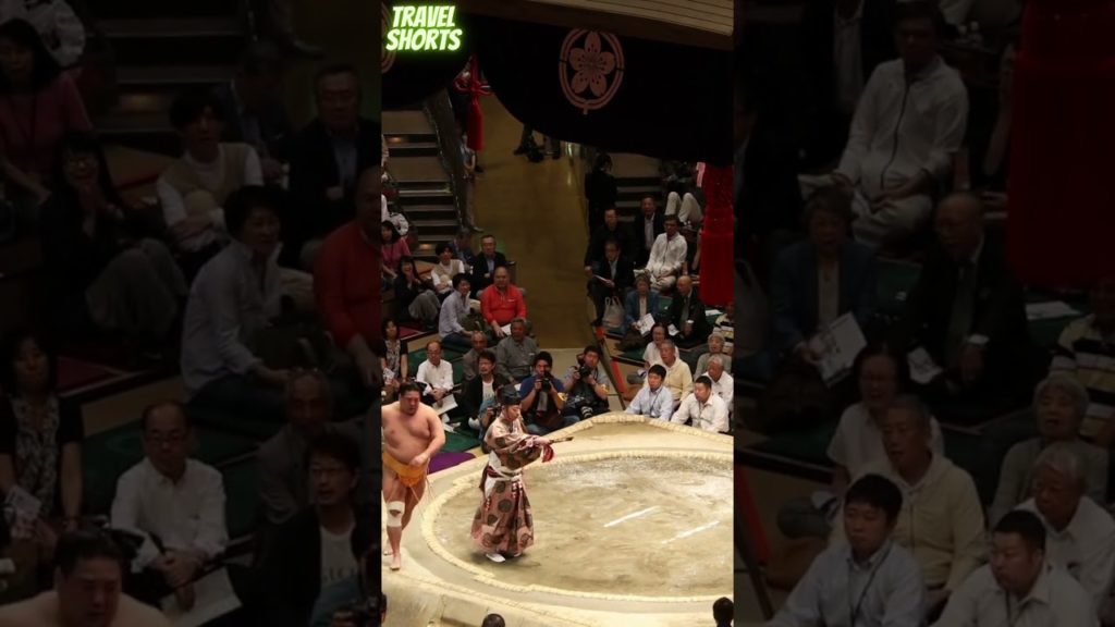 JAPAN-People Watching a Sumo Match#shorts#travel