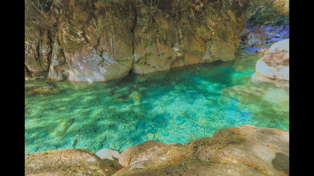 JG☆☆8K HDR 長野 柿其渓谷 ブルーの水景 Nagano, Blue Water at Kakizore