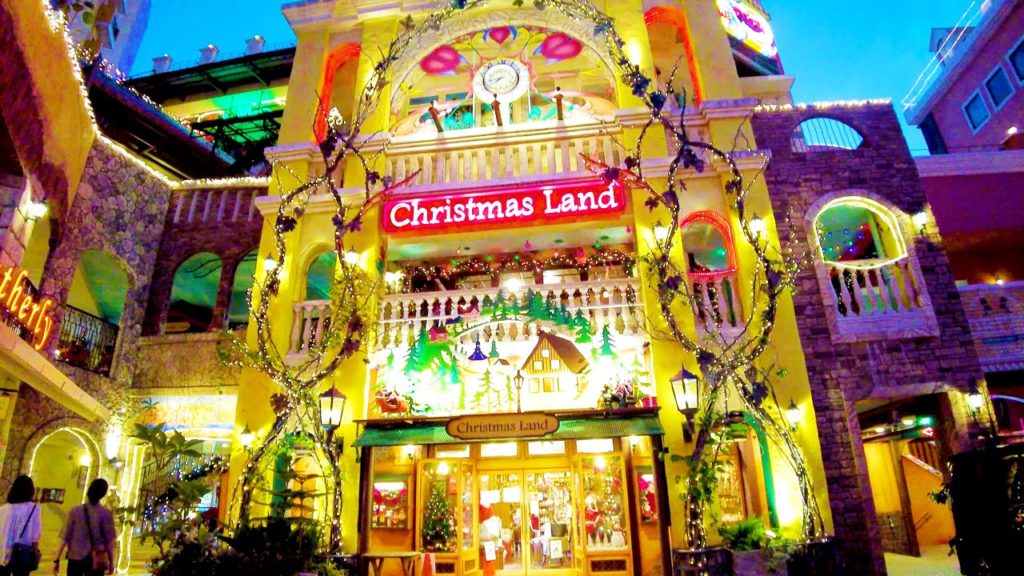 [Okinawa Night Walk] Mihama American Village ♪ (4K ASMR non-stop 1 hour 06 minutes)