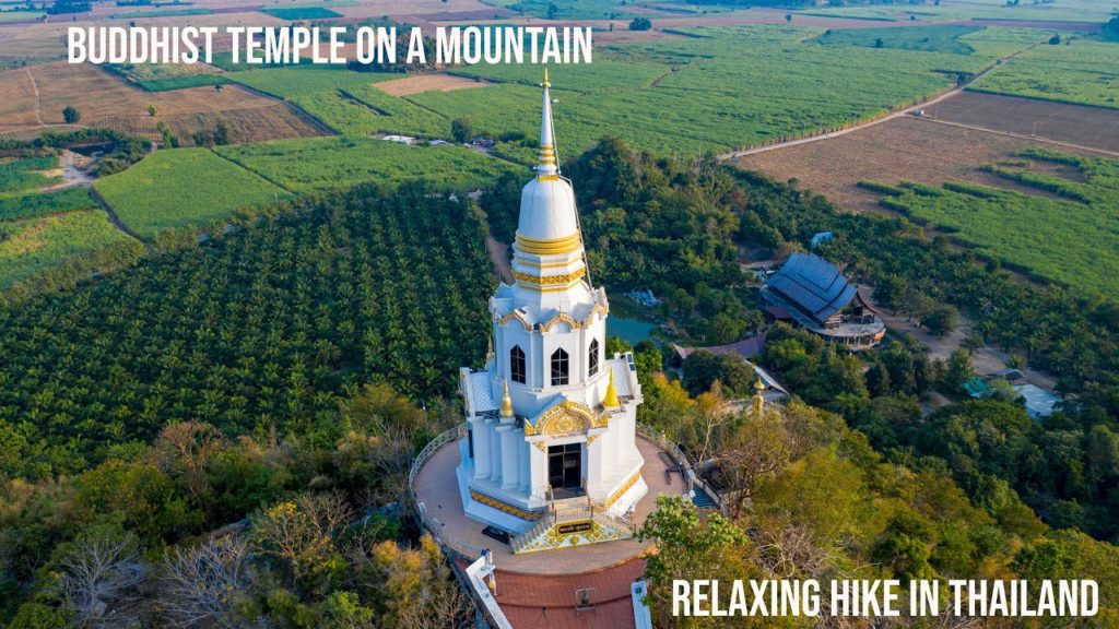 Hike to a Thai Buddhist temple on a mountain Hike to a Thai Buddhist temple on a mountain