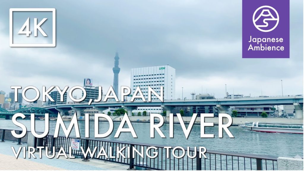 [4K] Walking along the Sumida River from Asakusa to Sumo City -4K Virtual Walking Tour-