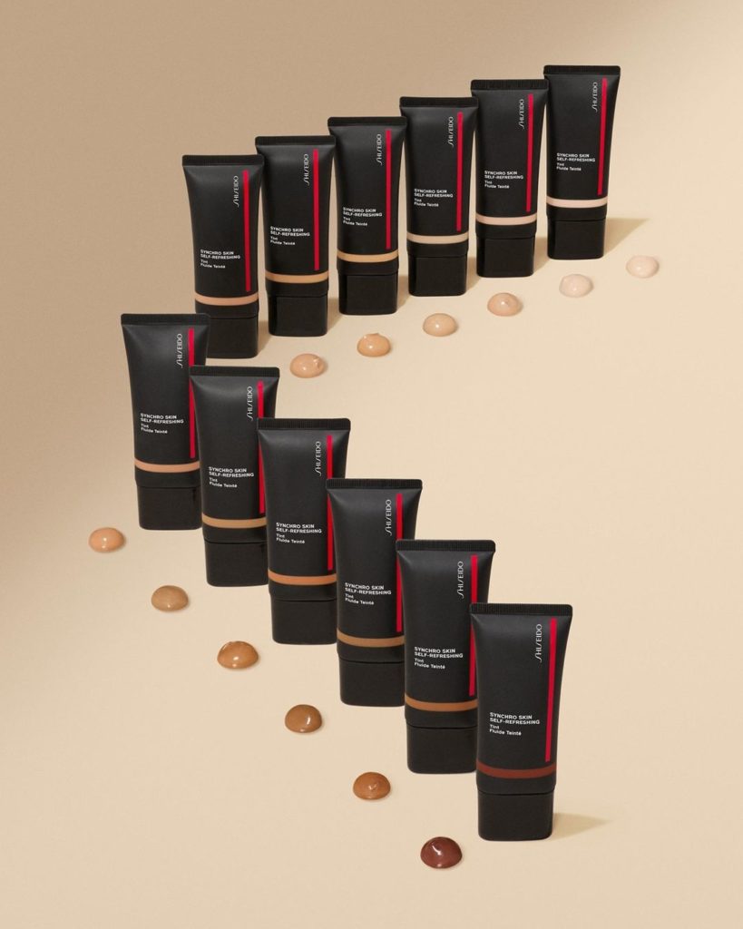 SHISEIDO: Feels like skincare, looks like bare skin. Meet all 12 shades of our new SYNCHRO… Feels like skincare, looks like bare skin. Meet all 12 shades of our new SYNCHRO...