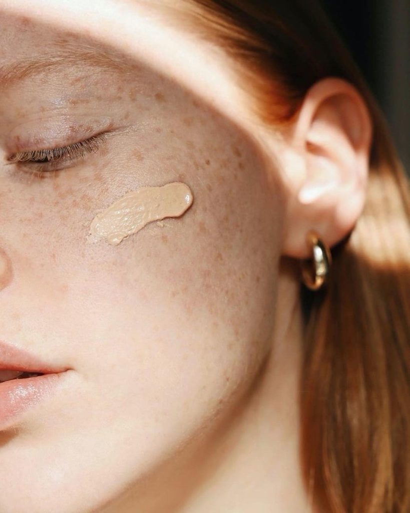 File under: second skin. Flaunt your freckles like @hollyrebeccawhite using the ...
