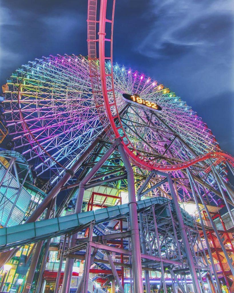 .
Illuminated giant Ferris wheel.
Looking up at it is a powerful scene.
#Septemb...