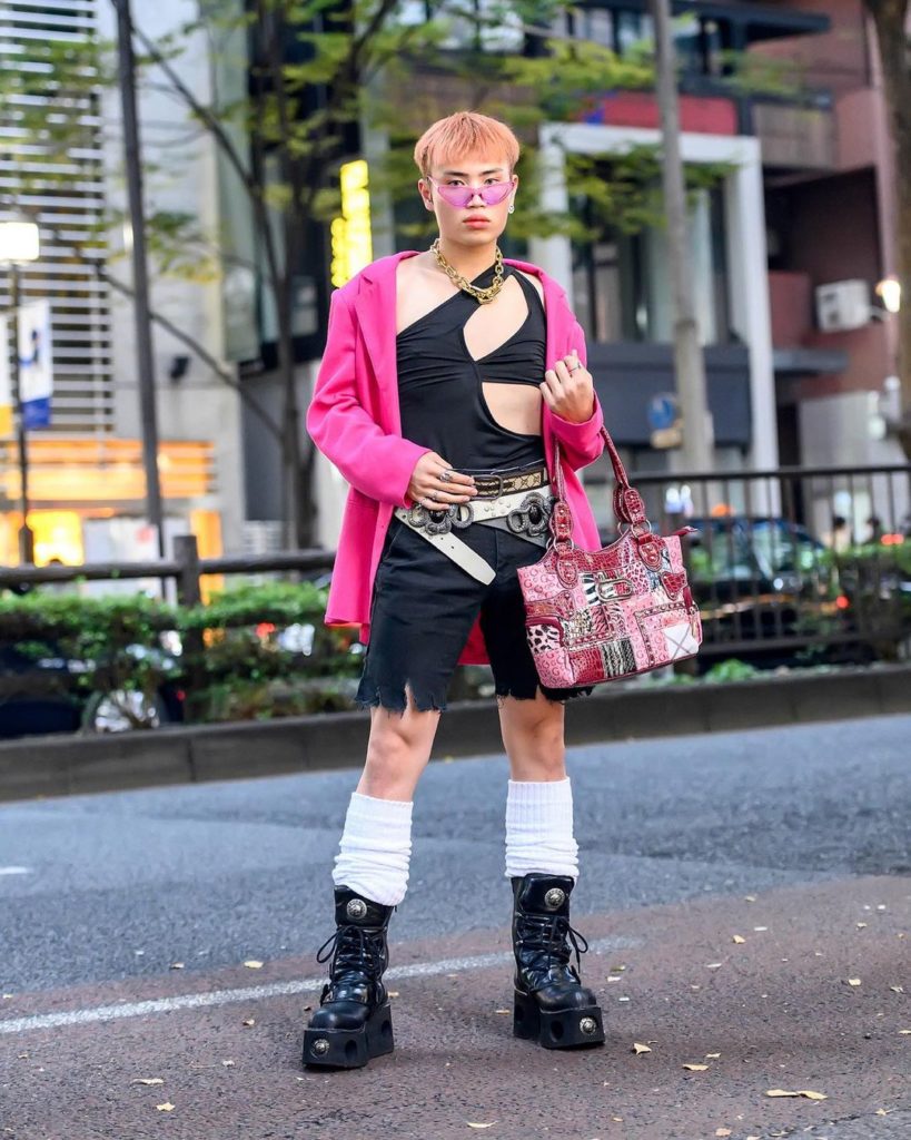 18-year-old Harajuku street style personality and Japanese freelance male model ...