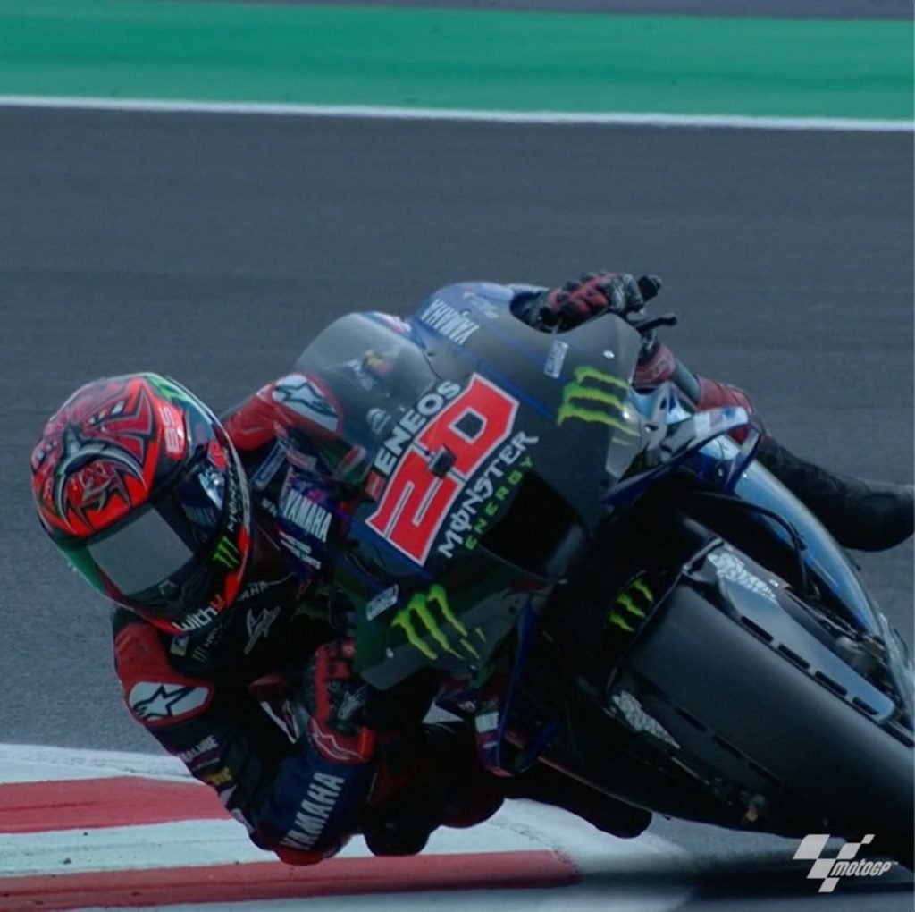 The assignment was front row in Misano  @fabioquartararo20 delivered  #Monste...