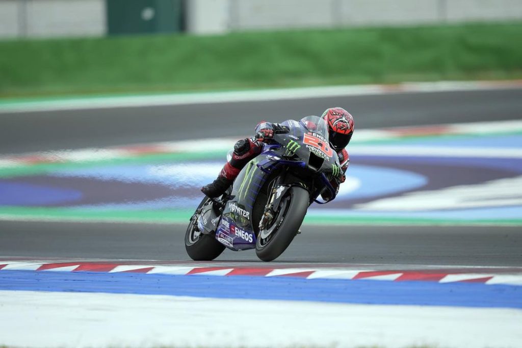 @fabioquartararo20 focused on improving his early race pace with the 2021 bike t...