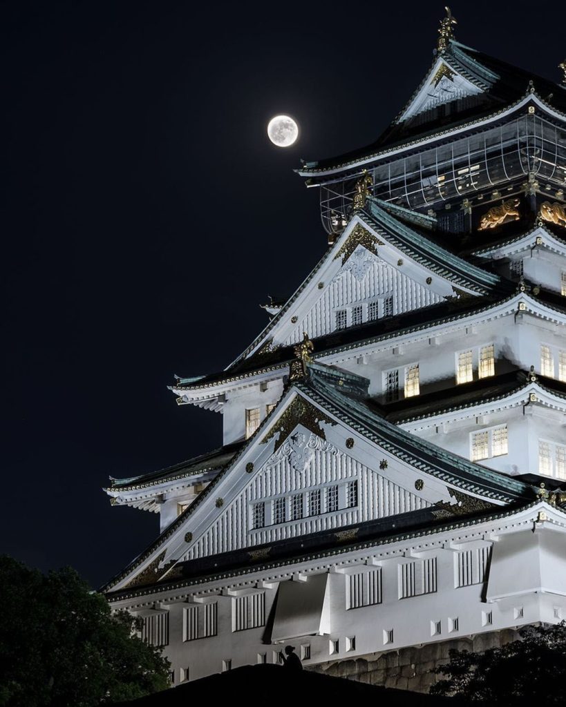 Doesn't the white color of the castle pair up with the moon beautifully?
The Mai...