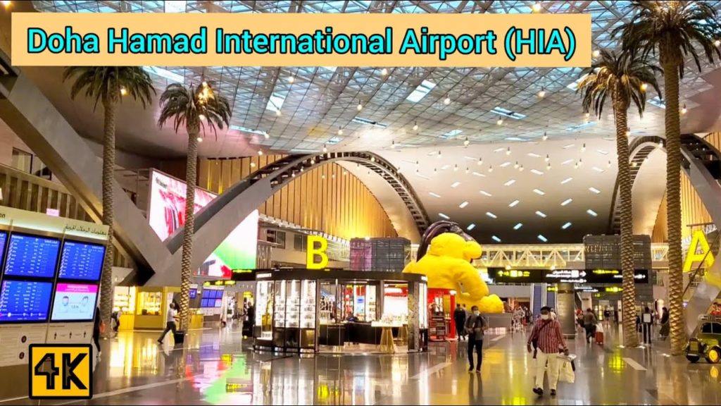Doha Hamad International Airport ( HIA ), Doha, Qatar on summer 2021