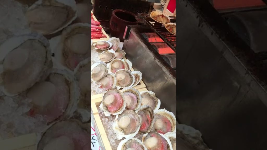 Japanese Street Food Scallop - World of delicious food #shorts
