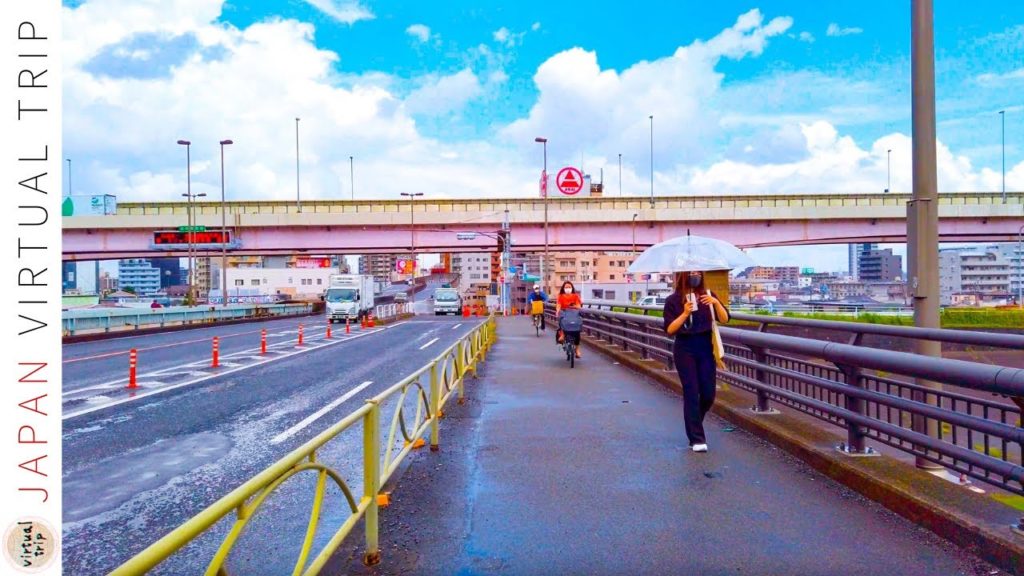 [4K] Tokyo Countryside Rain Walking Tour - Kitasenju to Kosuge, Japan 2021 SUMMER