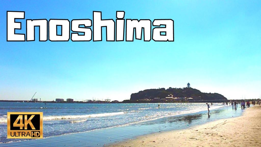 【4K Japan Walk】Enoshima Island - Kanagawa. Tokyo's Santa Monica in Sunny summer day!!