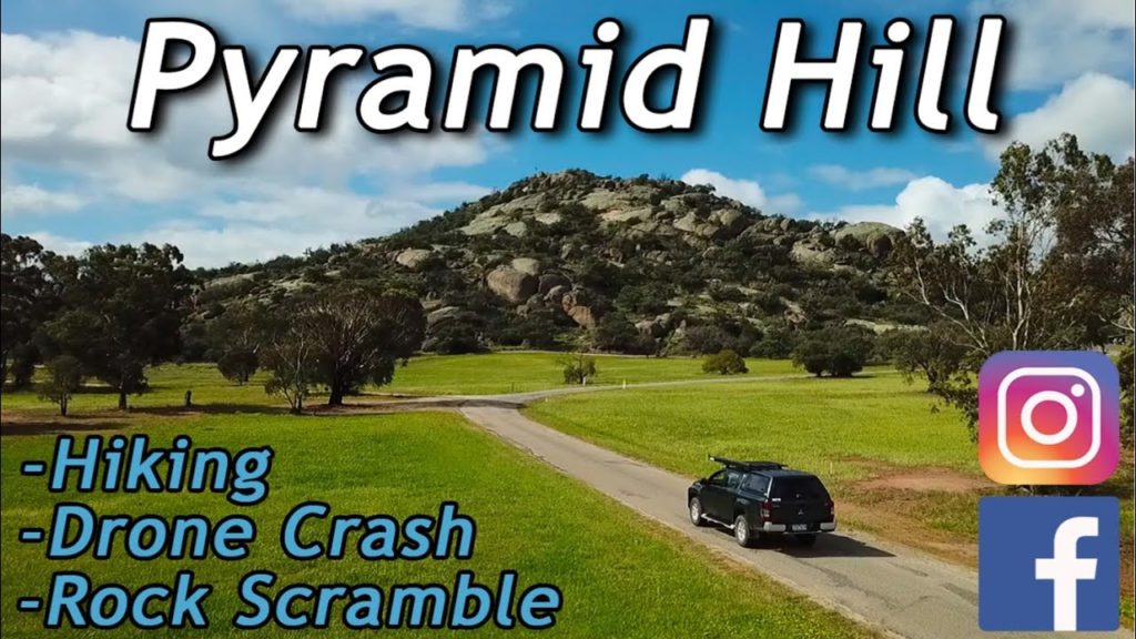 PYRAMID HILL VICTORIA | HIKE | ROCK SCRAMBLE | DRONE FOOTAGE | DRONE CRASH | MITSUBISHI TRITON |
