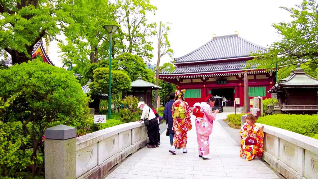 [Asakusa Walk in Tokyo] Beautiful city ♪ (4K ASMR non-stop 1 hour 07 minutes)
