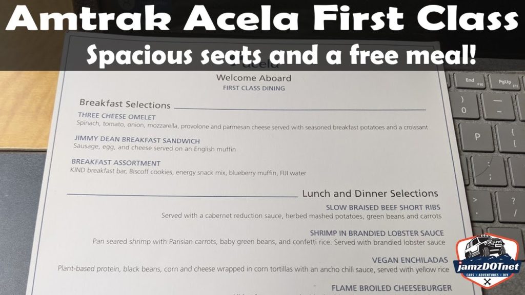 Amtrak Acela First Class - a quick tour! | Amtrak Acela review