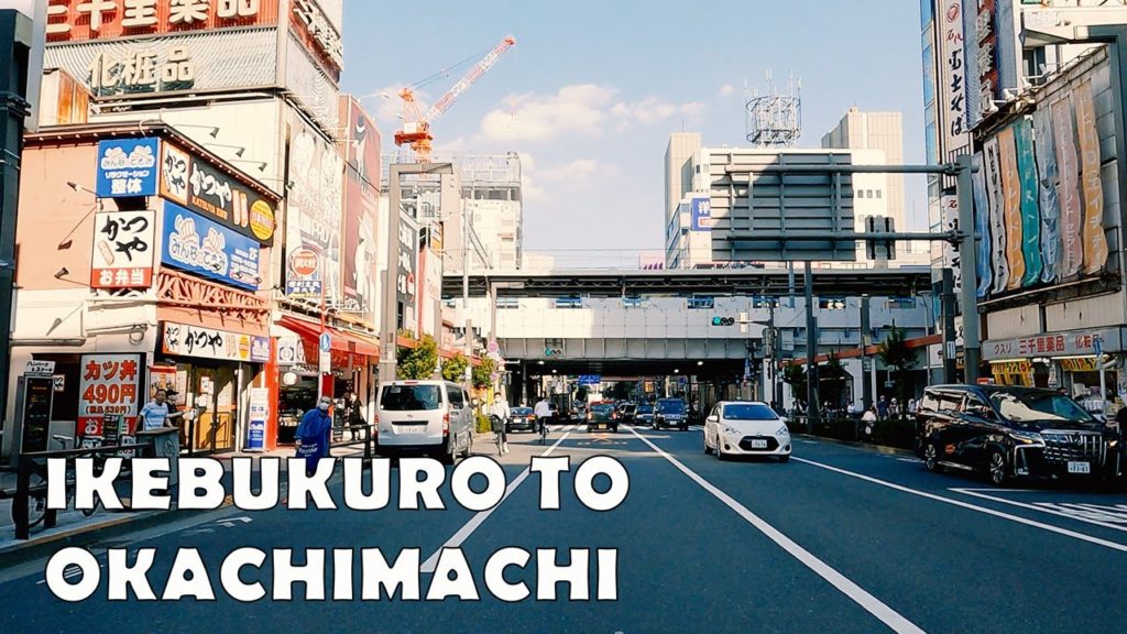 Ikebukuro Tokyo 4K Japan - Driving to Okachimachi