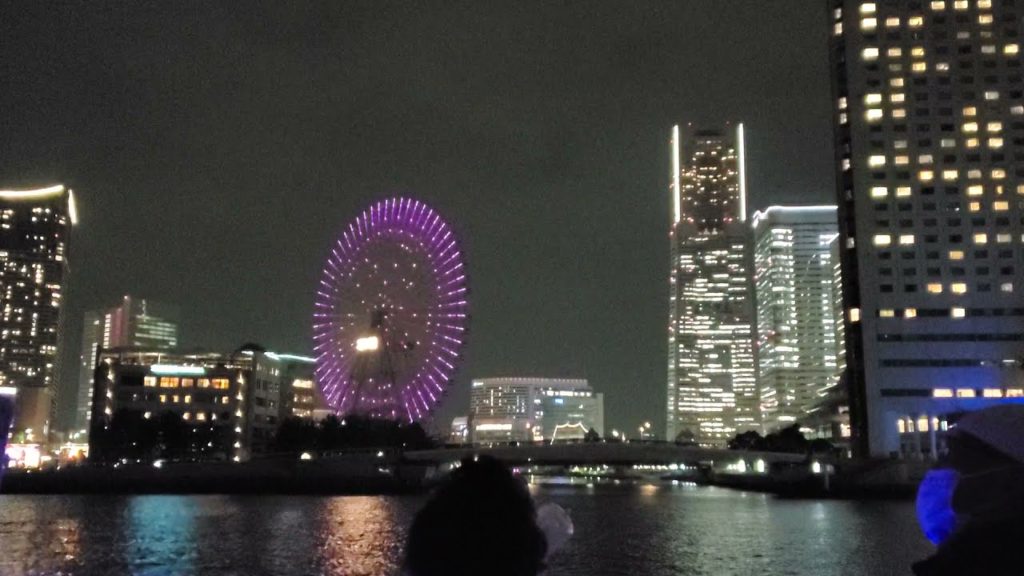 横浜港の景色をナイトクルーズ船から眺めてみました!⑤(View of Yokohama port at night on Night cruise ship ,in Yokohama, JAPAN) 横浜港の景色をナイトクルーズ船から眺めてみました!⑤(View of Yokohama port at night on Night cruise ship ,in Yokohama, JAPAN)