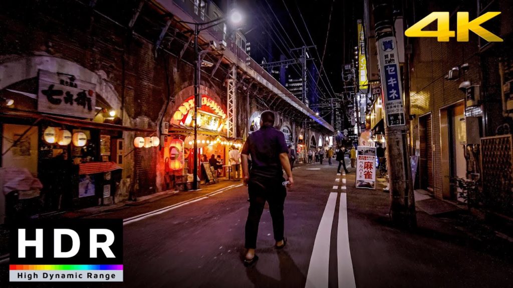 【4K HDR】Monday nights in Tokyo - Shimbashi - Akasaka-mitsuke - Yotsuya