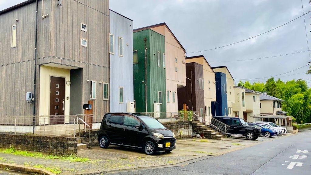 4K Japan Walk - Heavy Rainy Day | Modern Japanese Houses | Residential Walking Tour in Nagoya 8/2021