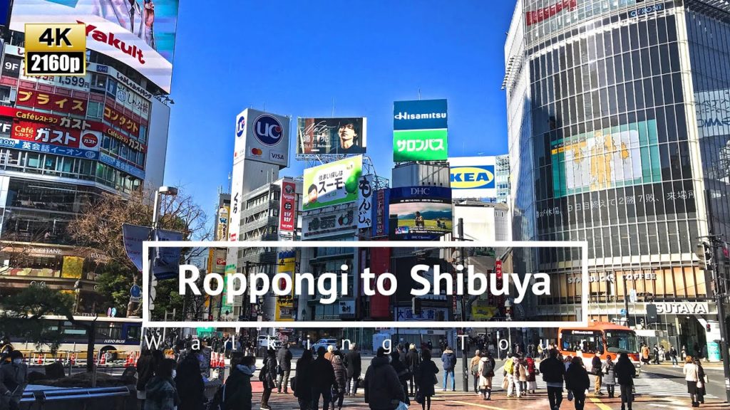 [4K] Roppongi to Shibuya Walking Tour through Omotesando & Harajuku - Tokyo Japan