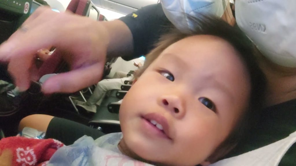 Baby K's first flight for our Japan Vacation 2021! Tokyo, Japan Here We Come! #shorts