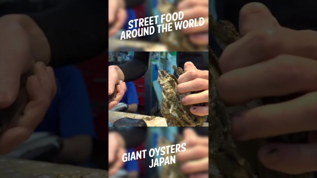 Giant Oysters Street Food Around The World, Japan #shorts