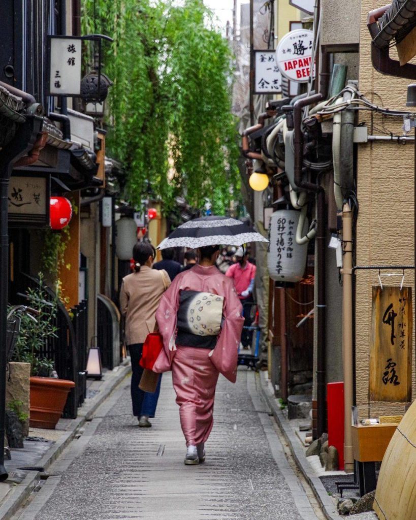 Pontocho in Kyoto is famous for preserving traditional architecture, and the all...