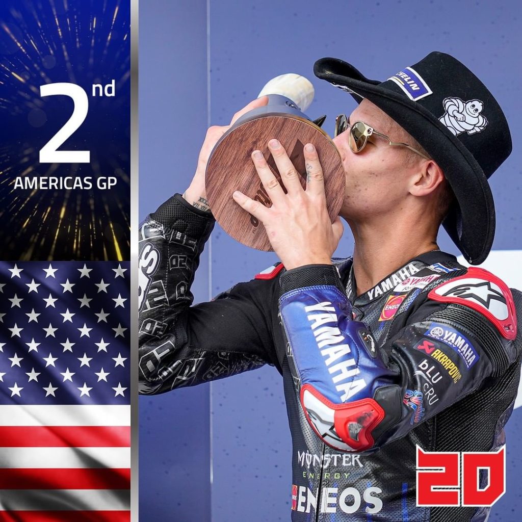 Bullseye  

@fabioquartararo20 aimed for a podium place at @cota_official and th...