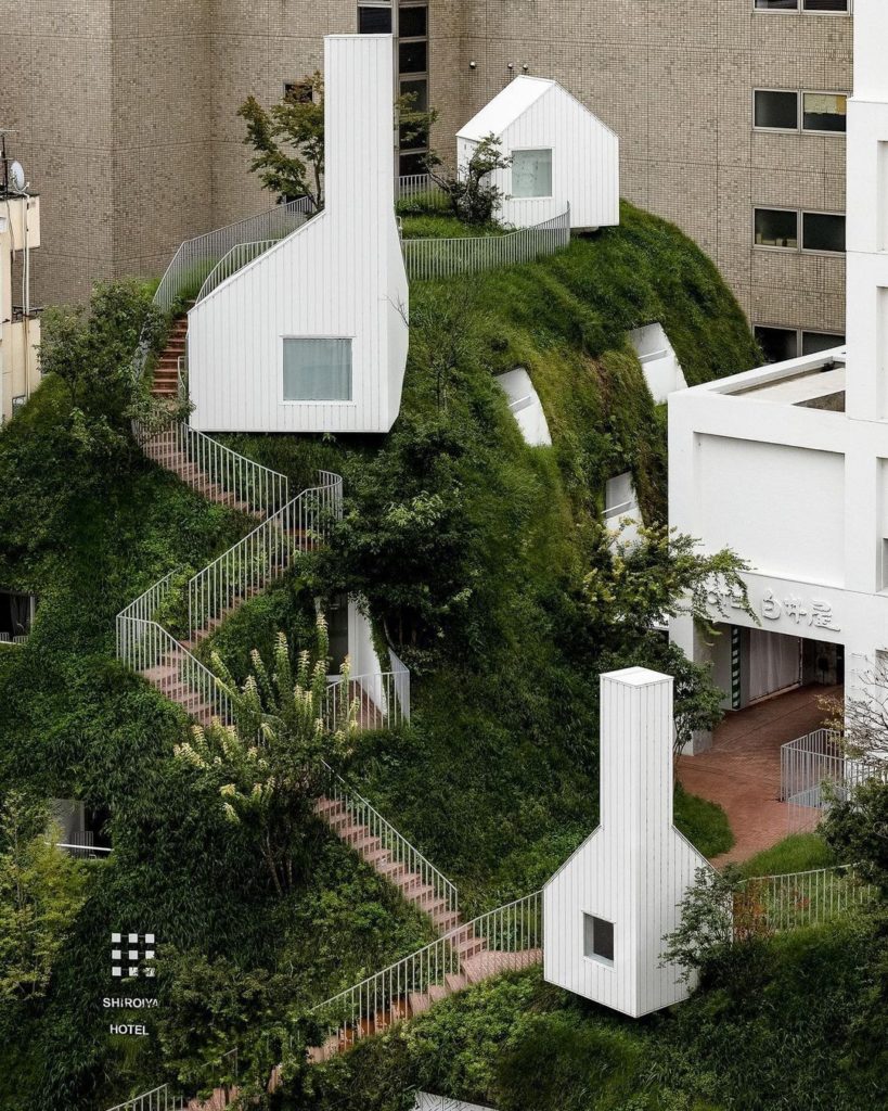 Hotel or art? Trick question, it's both! @shiroiyahotel in Maebashi, Gunma Prefe...