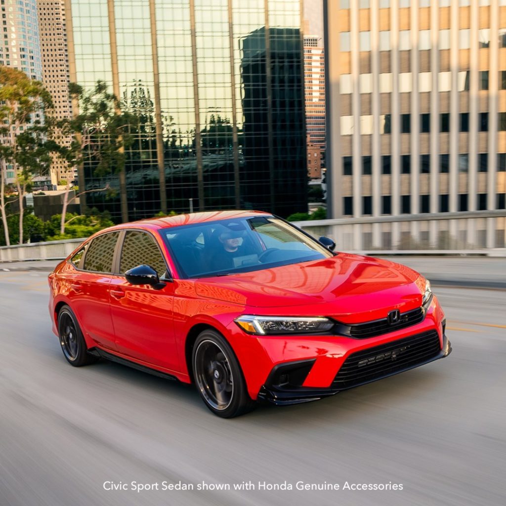 Red looks good on everybody.  #HondaCivic Sedan...