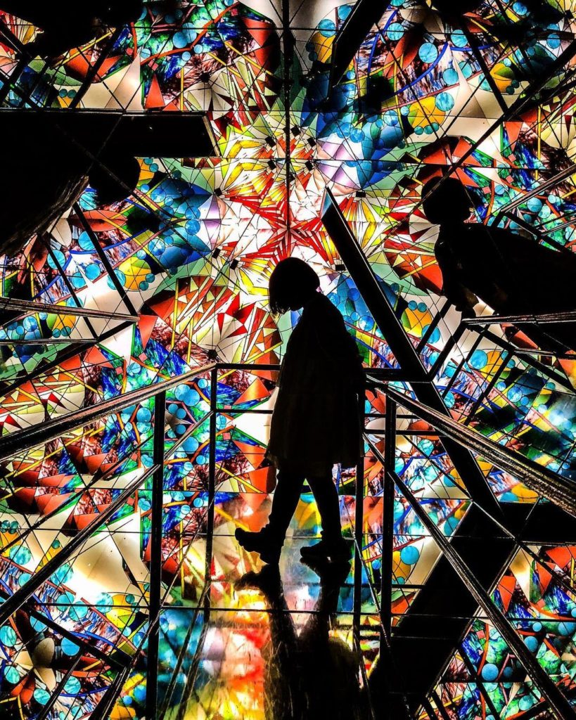 Nope, this isn't an optical illusion! This is Mikawakougei Glass Art Museum in N...
