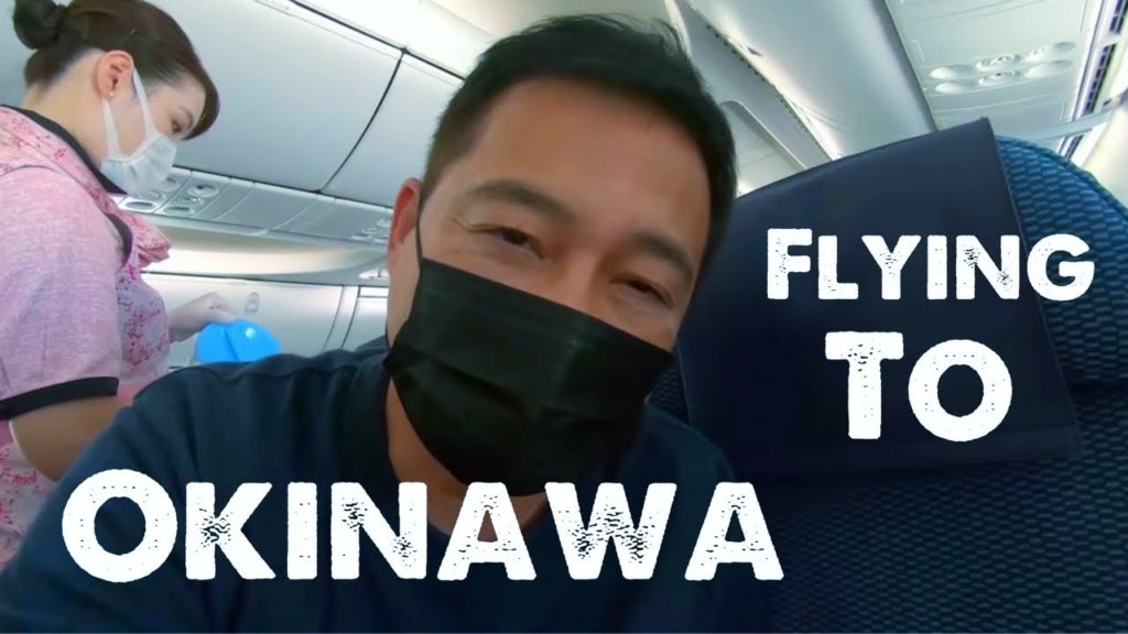 Flying from Tokyo to Okinawa on ANA