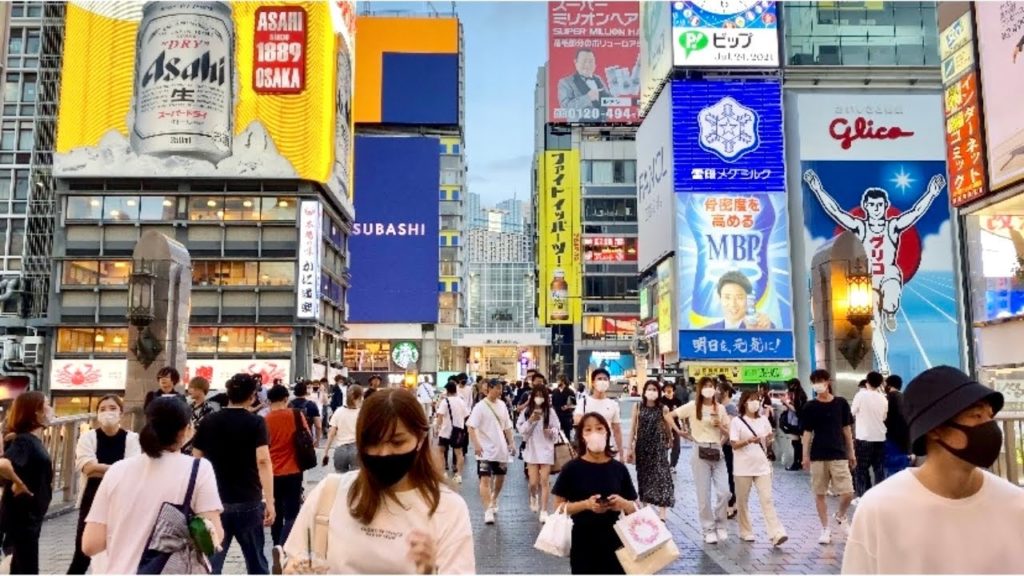 【4K】Osaka Walk 2021 - Nanba,Dotonbori