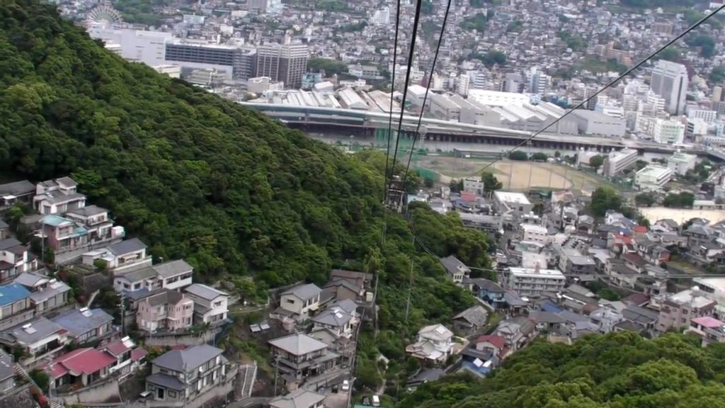 Nagasaki Descending Cable Car (Rope way) from Mt. Inasa 6-12-10