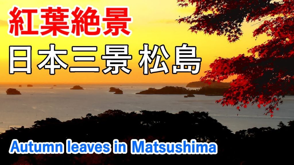 日本三景 松島の紅葉絶景 ( 松島四大観 / 観瀾亭 / 五大堂 ) / Autumn leaves in Matsushima ( Miyagi Japan )【日本の紅葉絶景！】 [ 4K ]