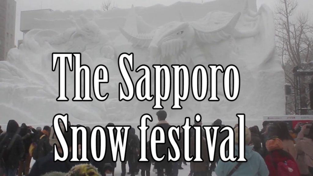 Sapporo snow festival, Hokkaido food and Hatsune Miku. 2018 Sapporo snow festival, Hokkaido food and Hatsune Miku. 2018