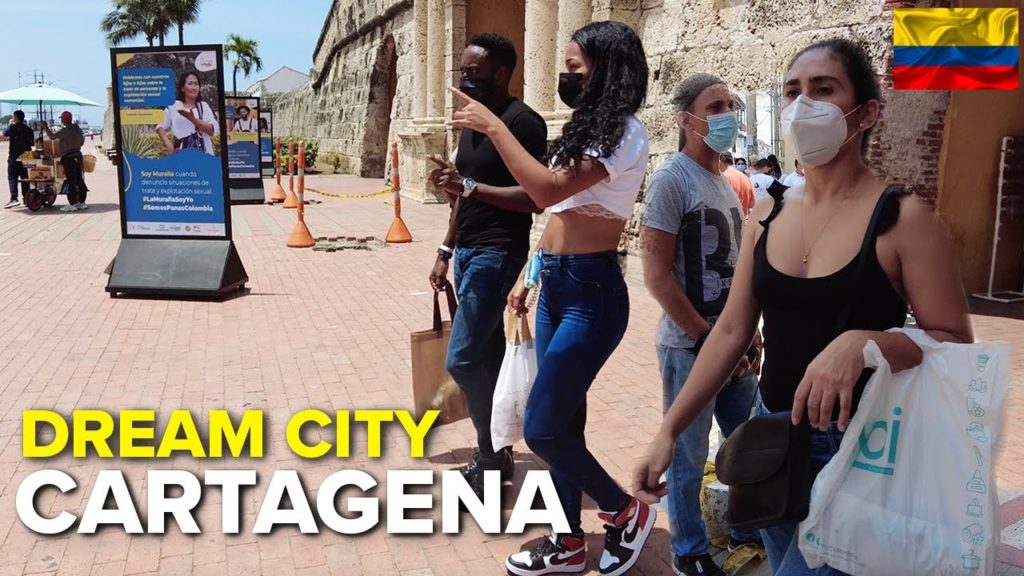 Real Streets of Cartagena Colombia Centro Old Walled City Walking Tour 4k 🇨🇴