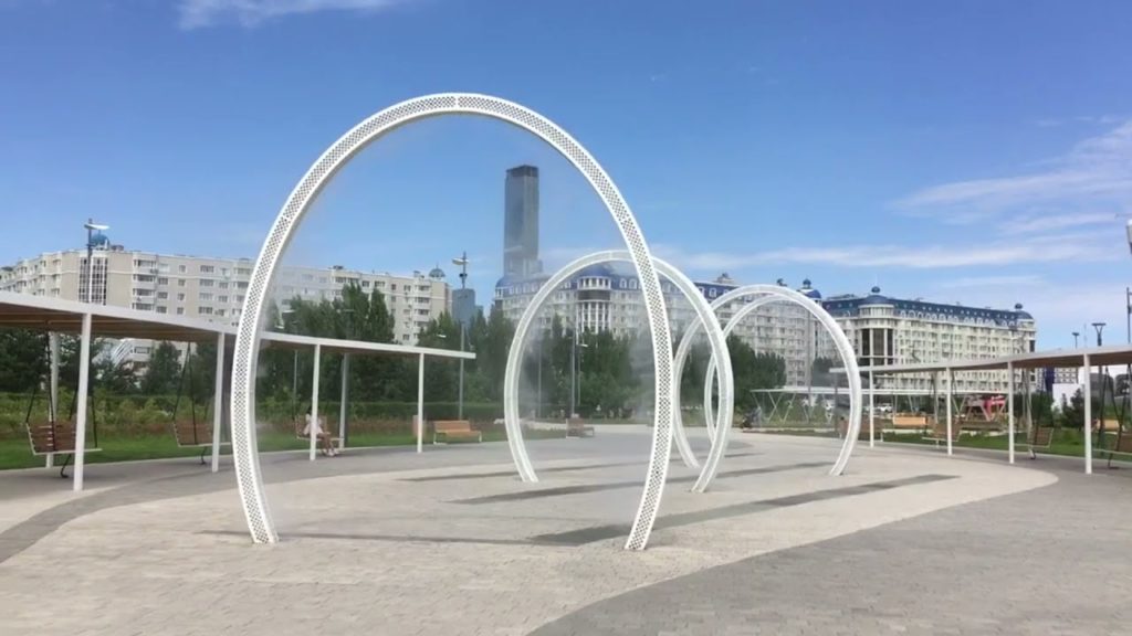 Nur-Sultan Astana City Tour Kazakhstan | New Park with Steam Fountain