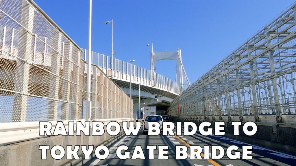 4K Japan Drive - Rainbow Bridge to Tokyo Gate Bridge
