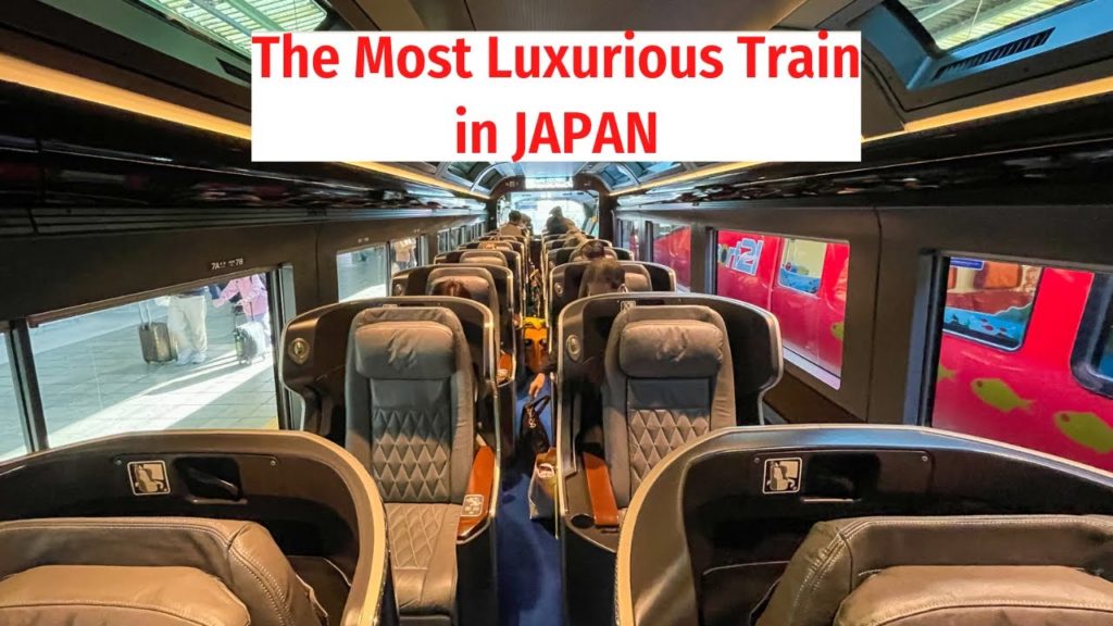 Saphir ODORIKO luxurious train in Japan/ Tokyo to Izukyu-Shimoda