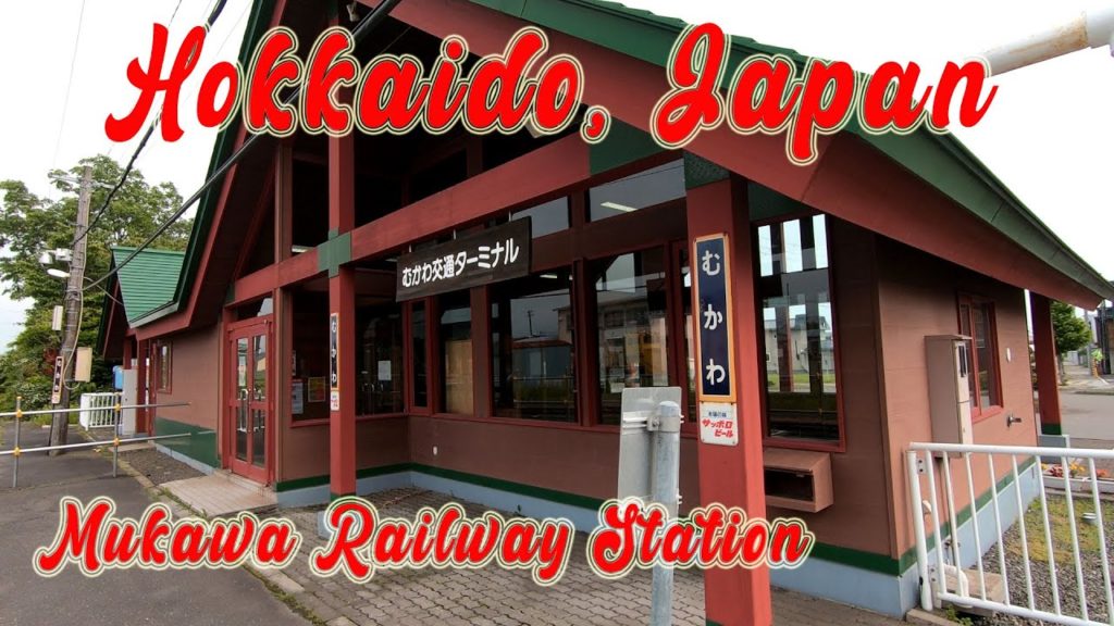 Walking in Hokkaido, Japan. Mukawa Railway Station. ORANGE ua
